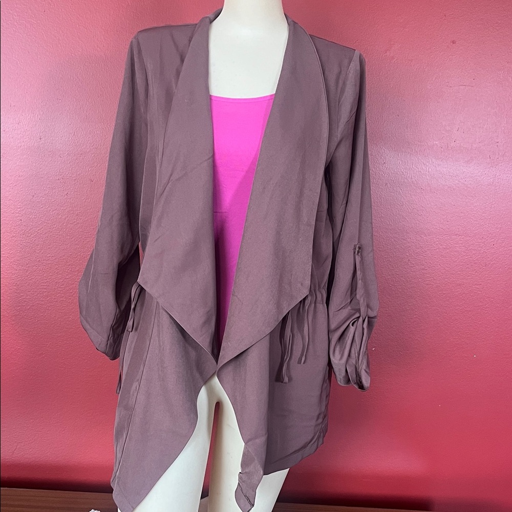 Like new Hem & Thread Dusty Rose open light jacket